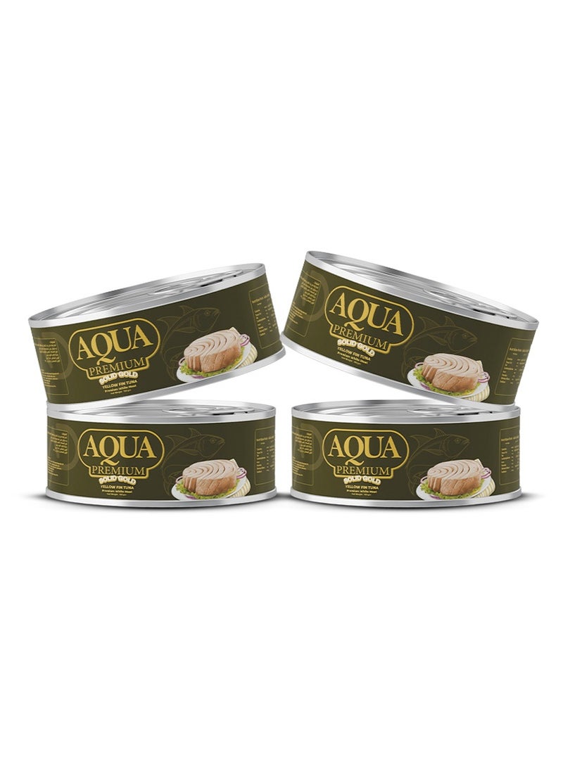 AQUA PREMIUM Solid Tuna easy open 185grams Pack of 4 - Image 1